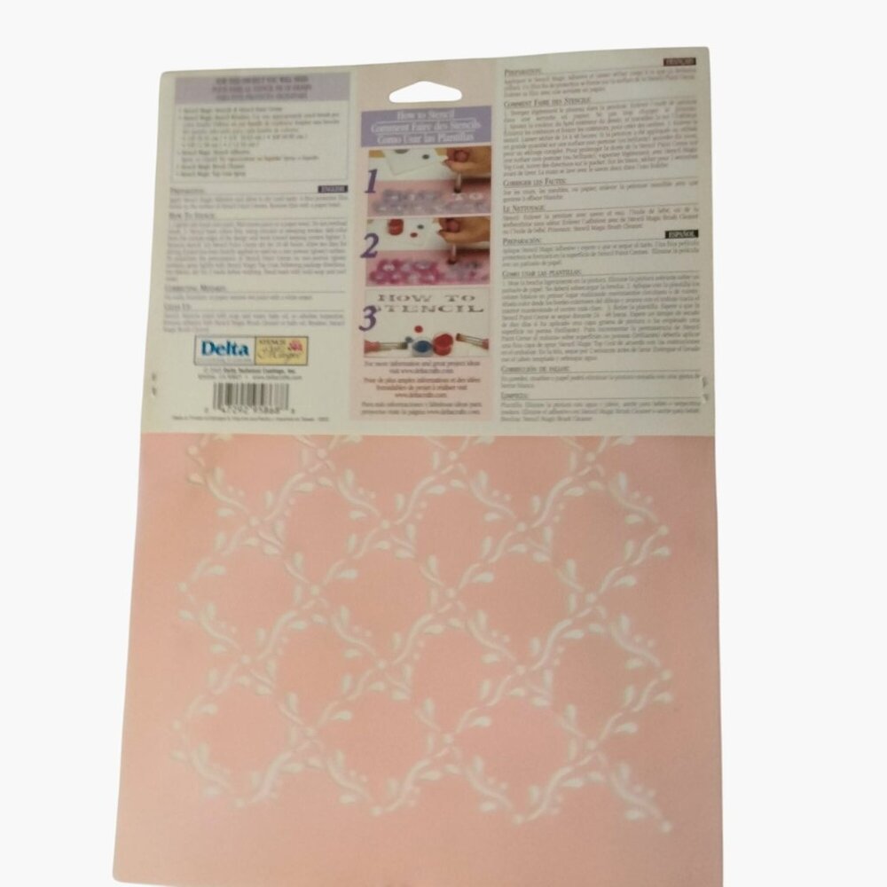 Delta Stencil Magic One Step Background Strokework Grid - Picture 3 of 10